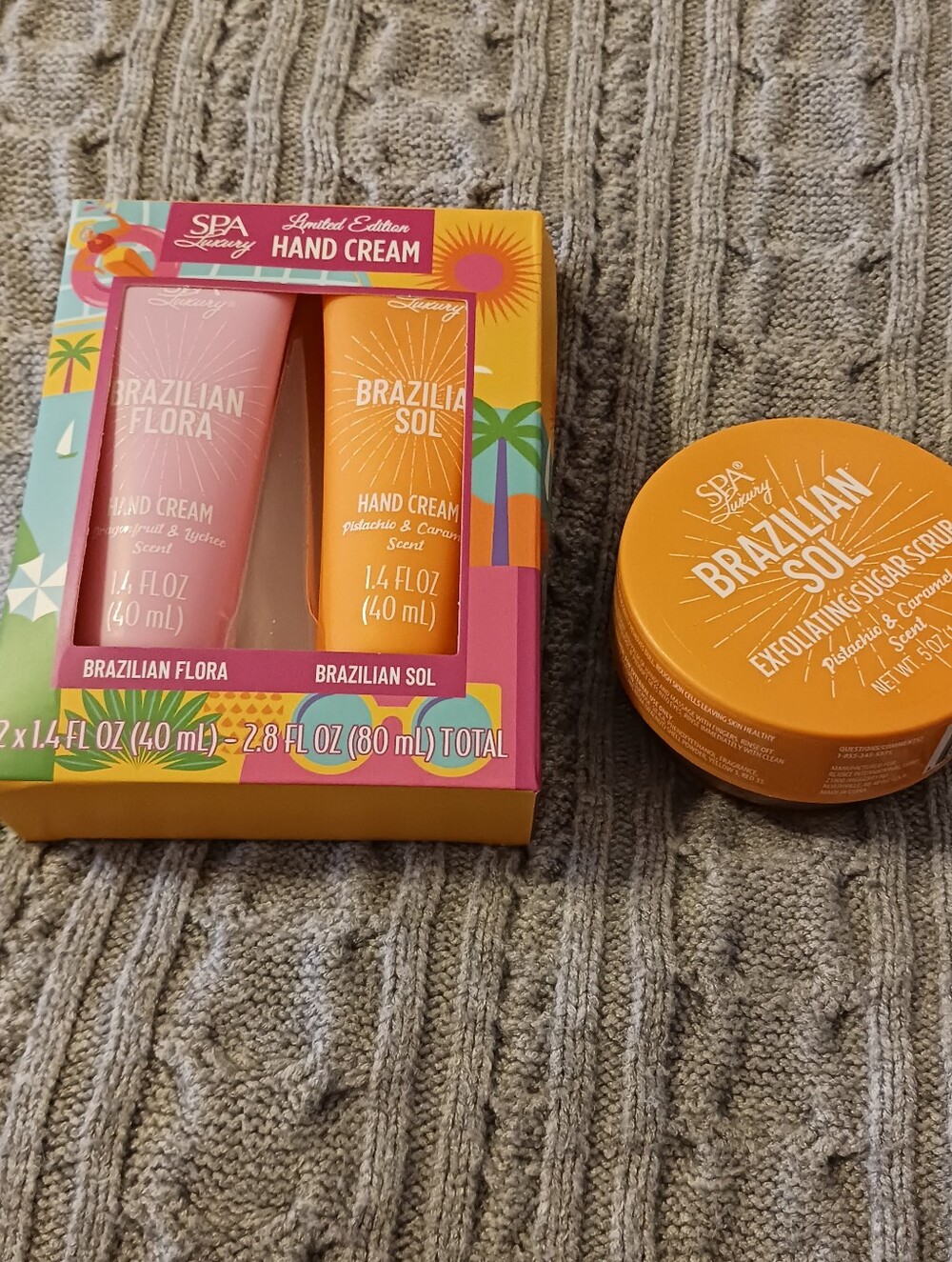 NWT Brazilian Sol Sugar Scrub, Hand Cream, Brazilian Flora Hand Cream - Picture 5 of 5